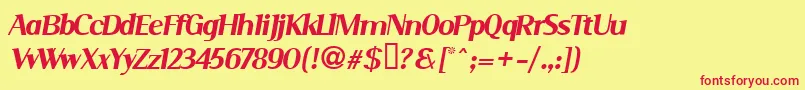 SERIMI   Font – Red Fonts on Yellow Background