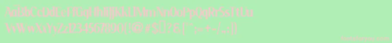 SERIN    Font – Pink Fonts on Green Background