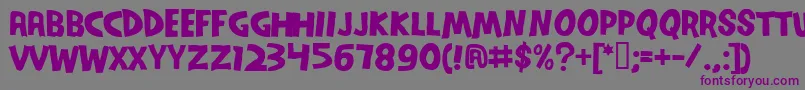 Шрифт SERIO    – фиолетовые шрифты на сером фоне