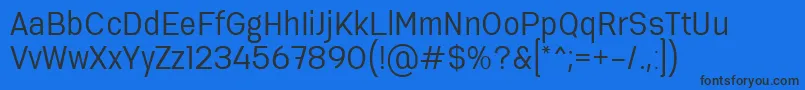 Serithai Regular Font – Black Fonts on Blue Background