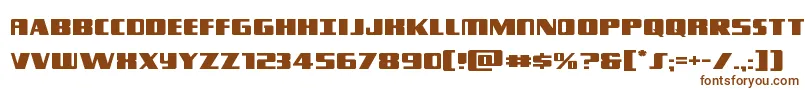 Шрифт Typhoonexpand – коричневые шрифты на белом фоне