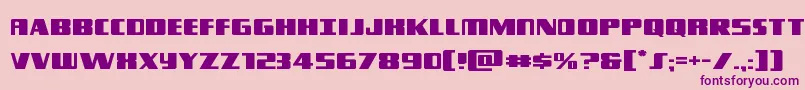 Typhoonexpand Font – Purple Fonts on Pink Background