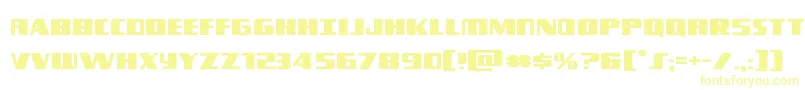 Typhoonexpand Font – Yellow Fonts on White Background