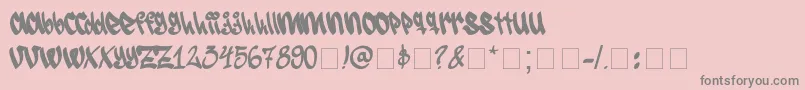 SeroGraff Font – Gray Fonts on Pink Background