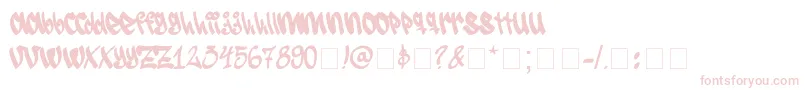 SeroGraff Font – Pink Fonts on White Background