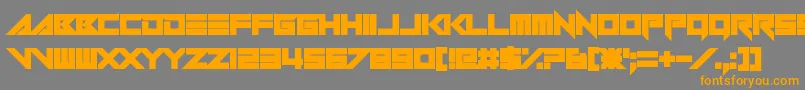 Serpentire Font – Orange Fonts on Gray Background