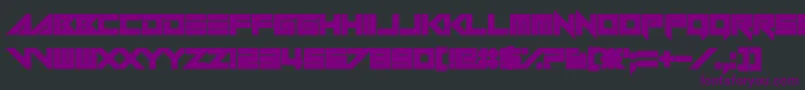 Serpentire Font – Purple Fonts on Black Background