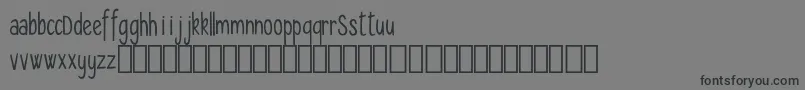 Seryfan Demo-Schriftart – Schwarze Schriften auf grauem Hintergrund