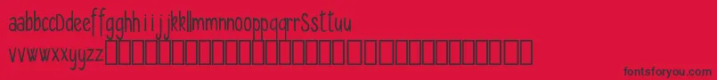 Seryfan Demo Font – Black Fonts on Red Background