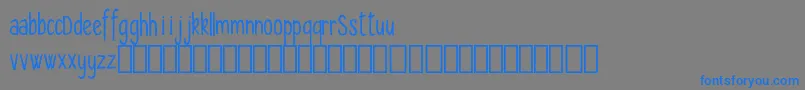 Seryfan Demo Font – Blue Fonts on Gray Background