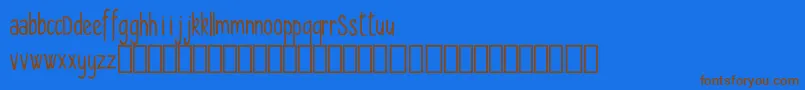 Seryfan Demo Font – Brown Fonts on Blue Background