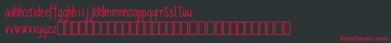 Seryfan Demo-fontti – punaiset fontit mustalla taustalla