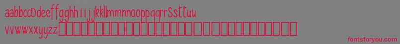 Seryfan Demo Font – Red Fonts on Gray Background