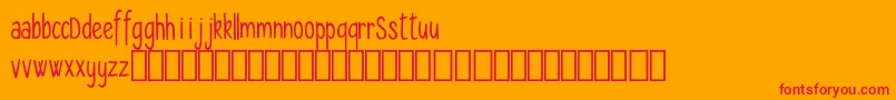Seryfan Demo Font – Red Fonts on Orange Background