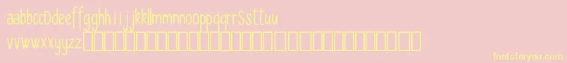 Seryfan Demo Font – Yellow Fonts on Pink Background