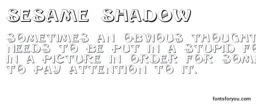 Sesame Shadow-fontti