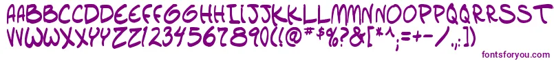 setlistbold tbs Font – Purple Fonts on White Background