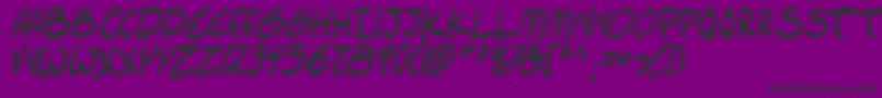 setlistboldItal tbs Font – Black Fonts on Purple Background