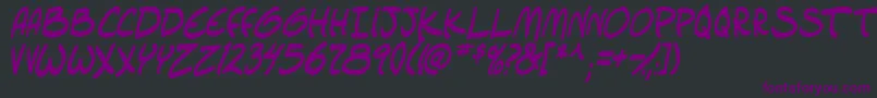 setlistboldItal tbs Font – Purple Fonts on Black Background