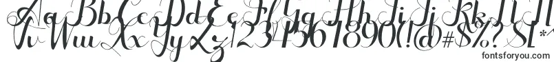 Czcionka Seulanga – czcionki kaligraficzne