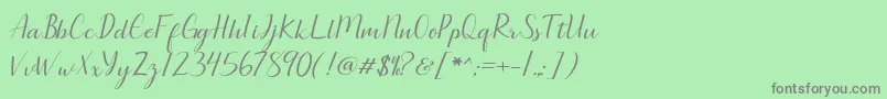Подробнее о шрифте Seullanga script Шрифт Seullanga script – серые шрифты на зелёном фоне