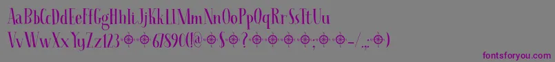 Seven Seas DEMO-Schriftart – Violette Schriften auf grauem Hintergrund