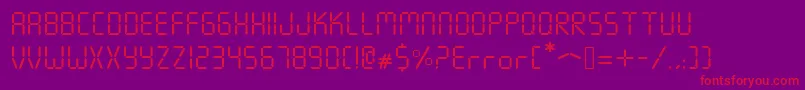 En savoir plus sur la police Seven Segment Police Seven Segment – polices rouges sur fond violet