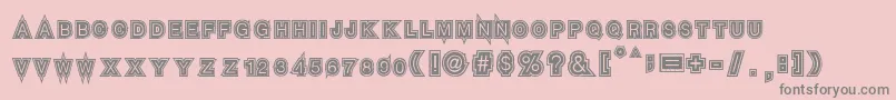 Seven Sisters Font – Gray Fonts on Pink Background