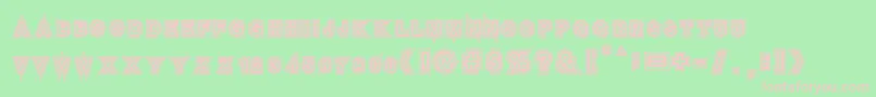 Seven Sisters Font – Pink Fonts on Green Background