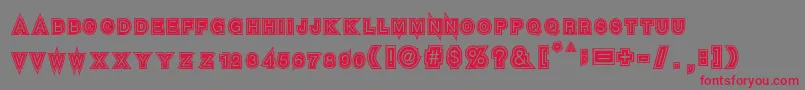 Seven Sisters Font – Red Fonts on Gray Background