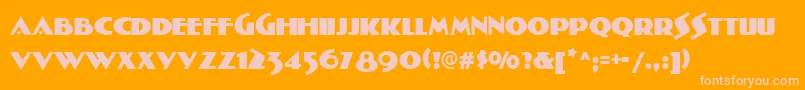 SEVERINA Font – Pink Fonts on Orange Background