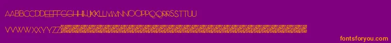 SewModern-fontti – oranssit fontit violetilla taustalla