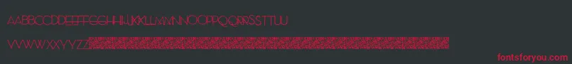 SewModern Font – Red Fonts on Black Background