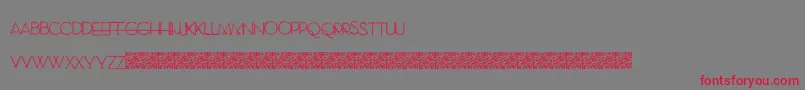 SewModern Font – Red Fonts on Gray Background