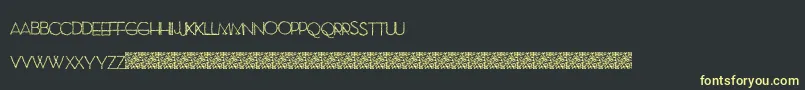 SewModern-fontti – keltaiset fontit mustalla taustalla