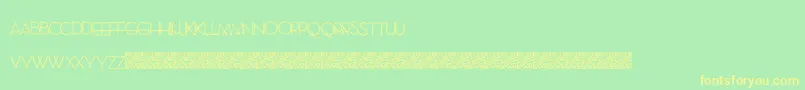 Więcej informacji o czcionce SewModern Czcionka SewModern – żółte czcionki na zielonym tle
