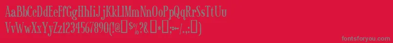 sexsmith Font – Gray Fonts on Red Background