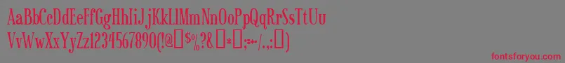 sexsmith Font – Red Fonts on Gray Background