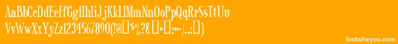 sexsmith Font – White Fonts on Orange Background