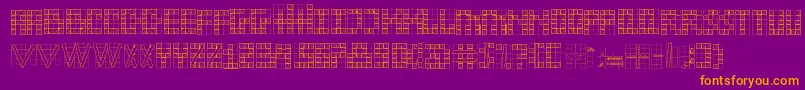 sexta susse Font – Orange Fonts on Purple Background