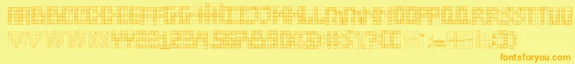 sexta susse Font – Orange Fonts on Yellow Background