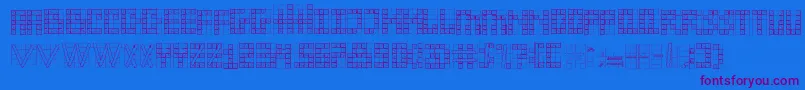 sexta susse Font – Purple Fonts on Blue Background