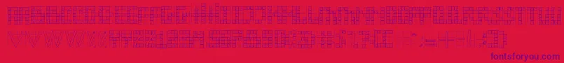 sexta susse Font – Purple Fonts on Red Background