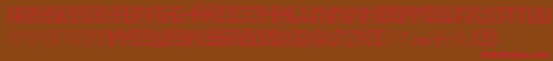 sexta susse Font – Red Fonts on Brown Background