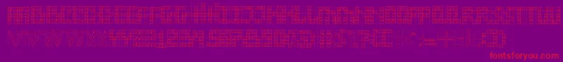 sexta susse Font – Red Fonts on Purple Background