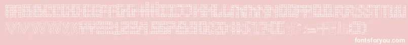 sexta susse-Schriftart – Weiße Schriften auf rosa Hintergrund