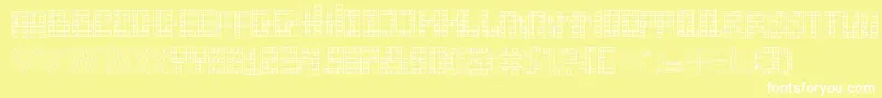 sexta susse Font – White Fonts on Yellow Background