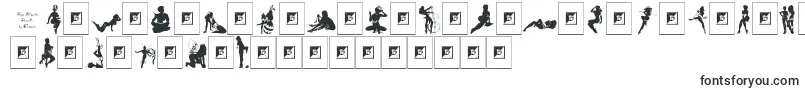 Czcionka Sexy Silouette Stencils – czcionki dla Microsoft Excel