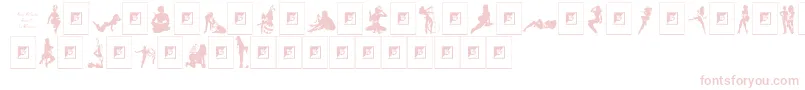 Подробнее о шрифте Sexy Silouette Stencils Шрифт Sexy Silouette Stencils – розовые шрифты на белом фоне