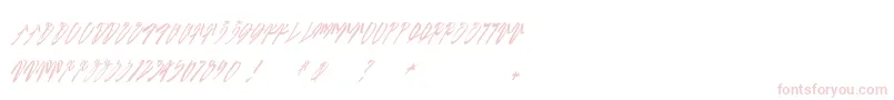 SEXY SLANT  urbanhookupz-Schriftart – Rosa Schriften auf weißem Hintergrund